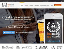 Tablet Screenshot of bestmobileappawards.com